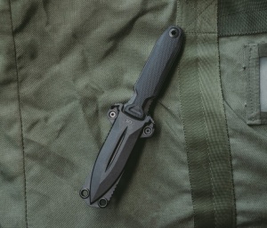 Cutit lama fixa SOG Pentagon FX - Covert - Blackout - Img 14