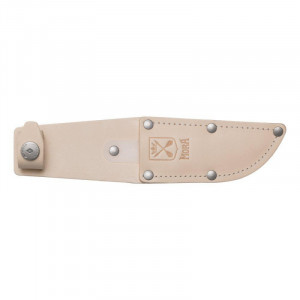 Cutit outdoor Morakniv Scout 39 (S) Natural, otel inoxidabil suedez 12C27, maner din lemn de mesteacăn, teaca din piele - Img 4