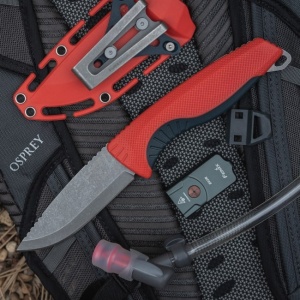 Cutit outdoor SOG Aegis FX Rescue Red Indigo, otel CRYO 4116, lama 93 mm - Img 9