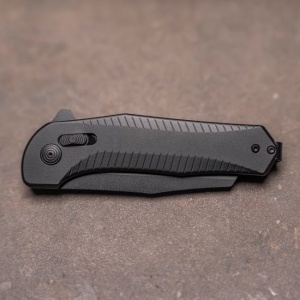 Cutit pliabil SOG Diverge XR Sheepsfoot Black Black 12-02-01-43, lama Sheepsfoot D2 Black Stonewashed, XR Lock, deschidere Flipper, maner GRN Black, EDC Outdoor - Img 9