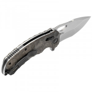 Cutit pliabil SOG Kiku XR Satin, lama CTS XHP, XR Lock, maner Micarta, design Kiku Matsuda - Img 4