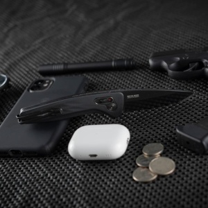 Cutit pliabil SOG One-Zero AU Black Chrome 15-73-01-57, lama Cryo CPM S35VN, XR Lock, maner din aluminiu, EDC Premium Made for Performance - Img 6