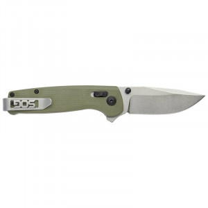 Cutit pliabil SOG Terminus XR G10 Olive Drab, lama D2, XR Lock, maner G10 verde olive, Flipper EDC - Img 8