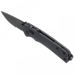 Cutit pliabil SOG Terminus XR S35VN, lama CPM S35VN, XR Lock, maner G10 si fibra de carbon, Flipper EDC Premium - Img 22