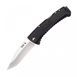 Cutit pliabil SOG Traction TD1011-CP, lama Clip Point 5Cr13MoV, Lockback, maner GRN ultraușor - Img 12
