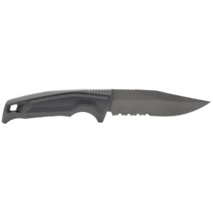 Cutit tactic SOG Recondo FX Black Serrated, otel CRYO 440C, lama partial zimtata 117 mm - Img 4