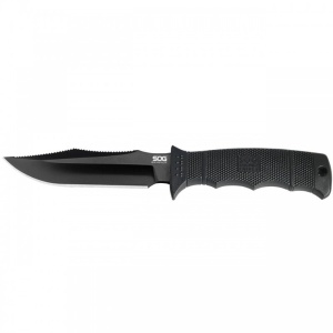 Cutit tactic SOG SEAL Pup Elite Black TiNi Straight Edge, otel AUS-8, lama 123 mm - Img 14