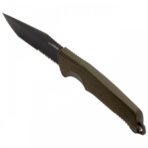 Cutit tactic SOG Trident FX Serrated FDE, otel CRYO CPM S35VN, lama 117 mm - Img 3
