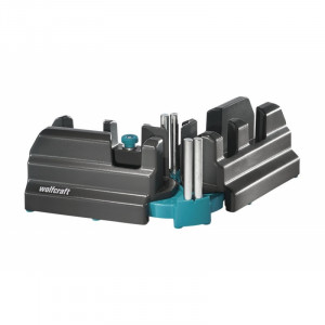 Echer reglabil și dispozitiv de ghidare pentru tăiere parchet si plinte Wolfcraft, 70mm - Img 6