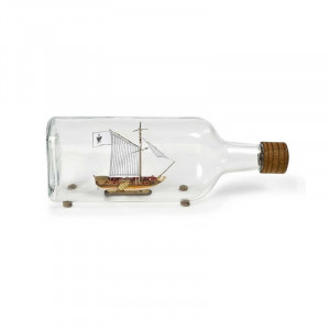 Golden yacht - Navomodel in sticla, Scara 1:300, Lungime 9,5cm, Amati Italia - Img 4