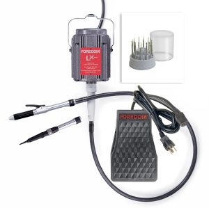 Kit bijutier pentru montaj pietre K.2245-22 cu doua piese de mana, Foredom