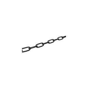 Lanț sudat cu zale lungi Ø10 mm, 5m, oțel zincat negru - Img 1