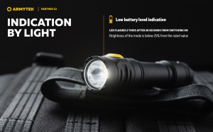 Lanterna tactica Armytek Partner C2 Magnet USB White 1100 lm cu acumulator inclus - Img 16