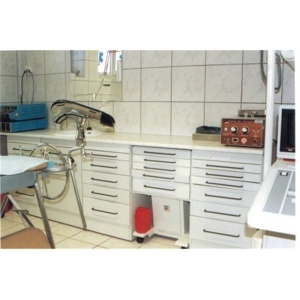 Masca chiuveta cabinet medical/stomatologic cu usa si decupare basculanta , 500x460x830 mm - Img 10