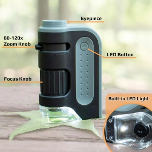 Microscop cu LED portabil Carson MicroBrite Plus - Img 4
