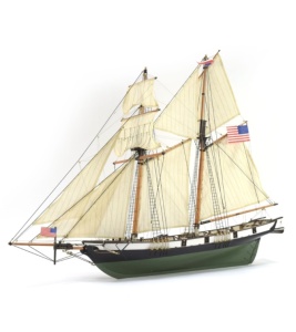 Navomodel Schooner american Harvey, scara 1:60 Kit model de navă din lemn - Artesania Latina