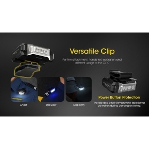 Nitecore CL10, Lanterna Clip-on 45 Lumeni - Img 15