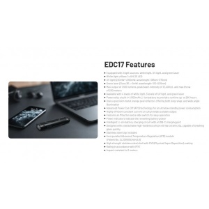 Nitecore EDC17, Lanterna Mana cu UV si Laser - Img 15