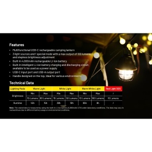 Nitecore LR40, Felinar Camping Reincarcabil Verde - Img 10