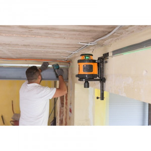 Nivela laser VERDE rotativ cu autonivelare pe orizontala si reglare manuala pe verticala, cu receptor FR 45 - Img 6