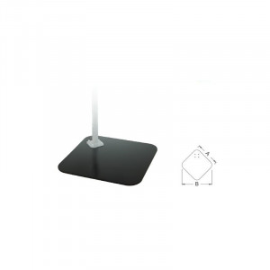 Placa fixa pentru stand cu placa fixa, Unior - Img 2