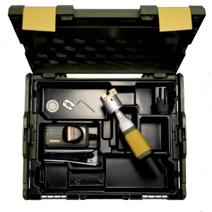 Proxxon 10006, Aparat portabil pentru ascutirea electrozilor TIG, cu acumulator, unghiuri de slefuire 30 si 60 grade, diametru electrozi 1.6-3.2mm