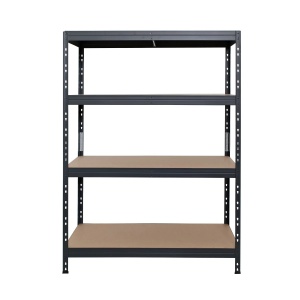 Raft metalic depozitare, 180 x 120 x 45 cm, gri, 4 polite, 250 kg/polita