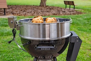 Rotisor pentru gratar pe carbuni de tip kettle Slow 'N Sear® SNS GRILLS de 56cm - Img 10