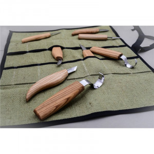 S08 Set de 8 cutite pentru sculptura/cioplit in lemn, BeaverCraft - Img 4