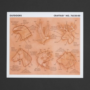 Sablon pielarie "Animale salbatice" - Tandy Leather