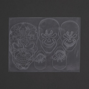 Sablon pielarie Skulls 2 - Tandy Leather SUA - Img 3