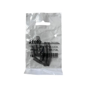 Set 10 biti Felo, seria Industrial profil Drept, C6.3, 5.5x1.0mm, 25mm - Img 1