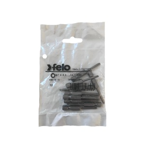 Set 10 biti Felo, seria Industrial profil Torx, E6.3, TX10, 50mm - Img 1