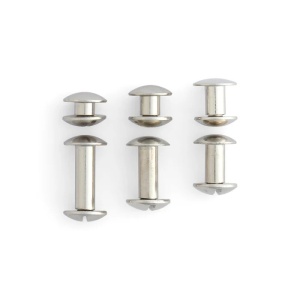 Set 10 suruburi nichelate pentru pielarie 13 mm. Tandy Leather - Img 3