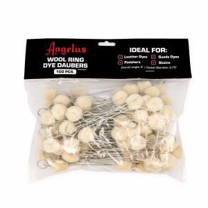 Set 100 pamatufi din lana pentru vopsire piele, Angelus