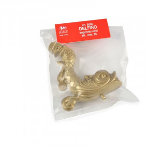 Set 4 delfini din plastic aurit pt sustinrere navomodele, Amati - Img 2
