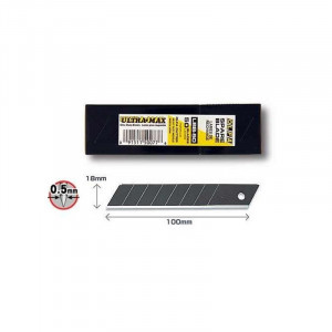 Set 50 Lame Cutter Segmentate Negre 18 mm, Olfa LBB-50 - Img 2