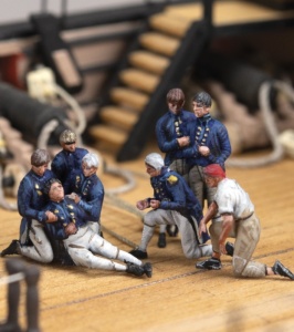 Set de 19 figurine de metal pentru navele Marinei Regale Britanice - Artesania Latina - Img 2