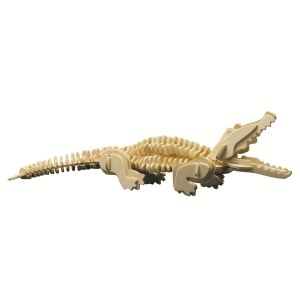 Set de constructie din lemn „Crocodil” debitat cu laser Pebaro
