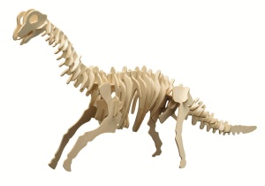 Set de constructie din lemn "Brachiosaurus" debitat cu laser Pebaro