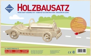 Set de constructie din lemn "Oldtimer II" debitat cu laser Pebaro - Img 2
