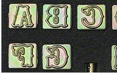 Set de stante "Alfabet STANDARD" pielarie, Leder haus - Img 2