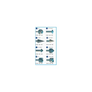 Set freze A/H/N/NN/P/Q/RR/S "3235" SUPER Q, pentru bijutieri, Niqua