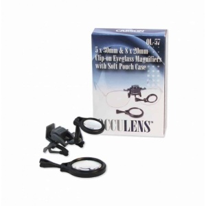 Set lupe cu clips pentru ochelari OcuLens, putere 5x/8x - Carson - Img 5