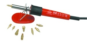 Set pentru pirogravura cu 2 placi de lemn si 9 varfuri, Pebaro - Img 13