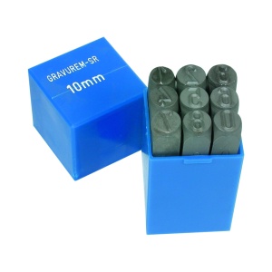 Set poansoane, CIFRE 0-9 de 1-16 mm, pentru modelism/hobby, Unior - Img 2