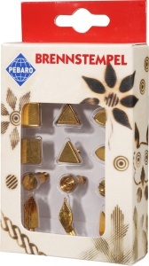 Set stampile de pirogravura "Decoratiuni II", Pebaro