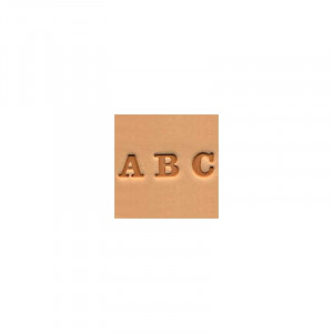 Set stante embosare piele ALFABET litere mari de 6mm. - Img 2