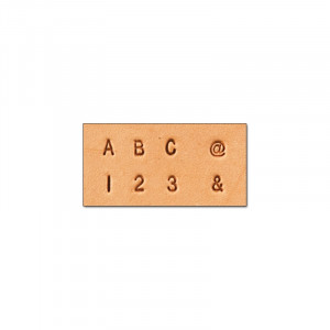 Set stante embosare piele LITERE si CIFRE 3mm. - Img 2
