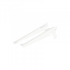 Set suporti raft pe sina Dolle Angle Brackets 280mm, alb, 2 piese - Img 2